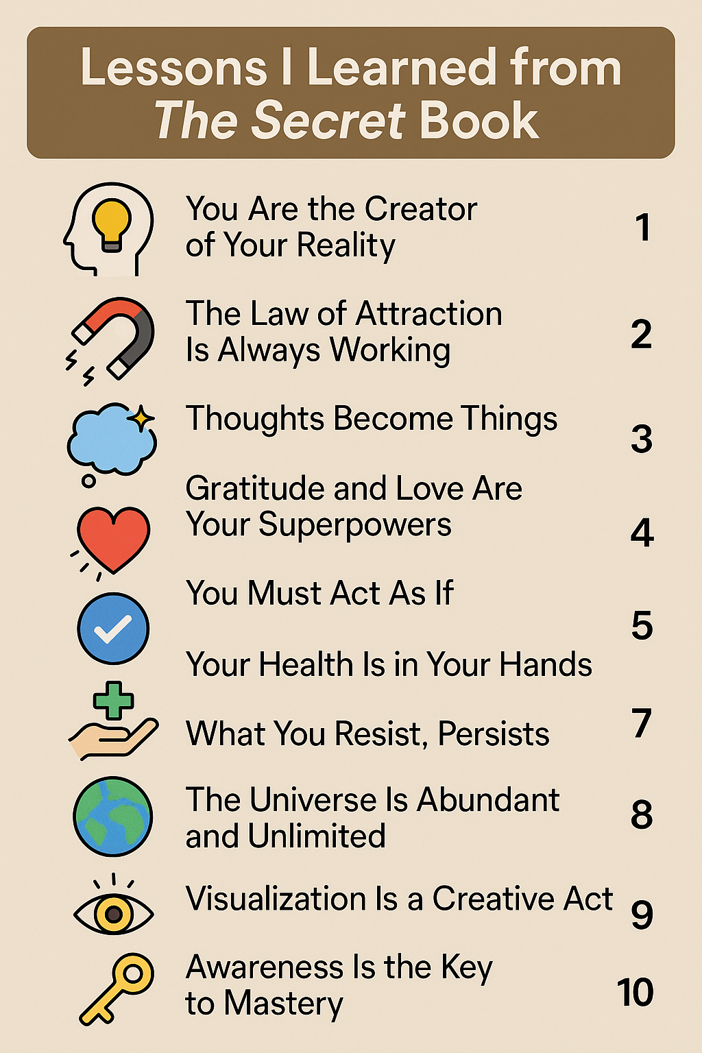 The Top10 Lessons from The Secret